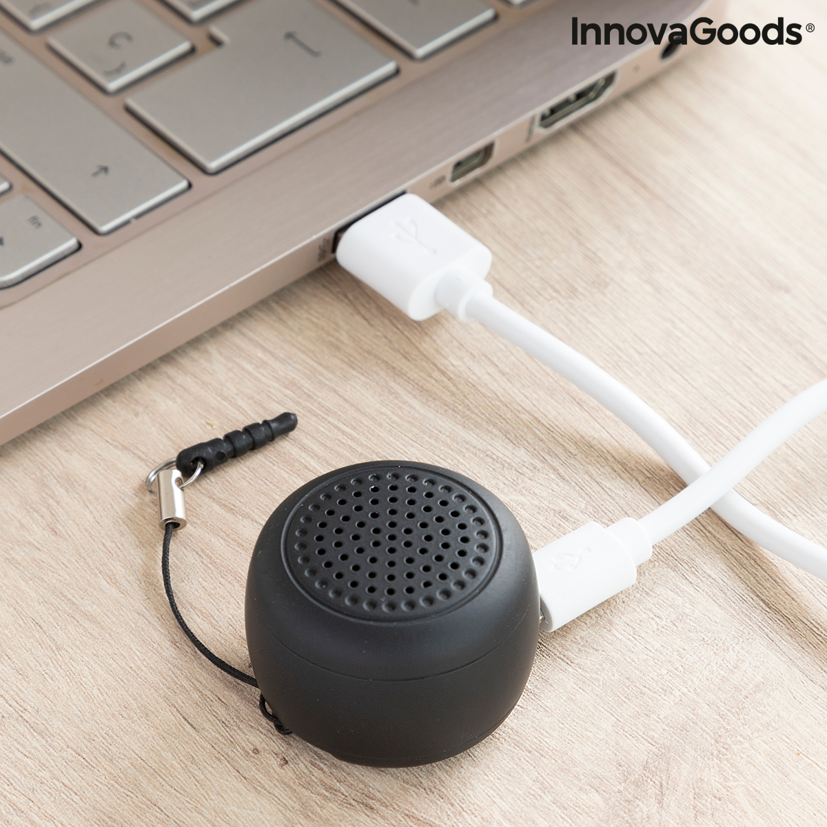 Rechargeable Portable Wireless Mini Speaker Miund InnovaGoods