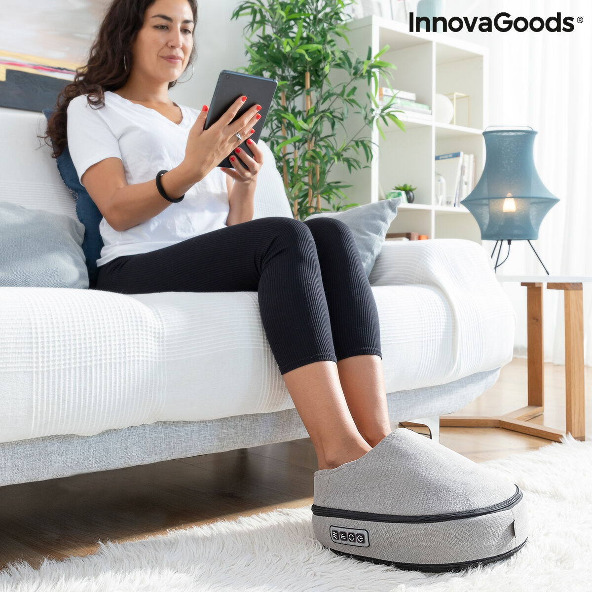 2-in-1 Shiatsu Warmte Massager InnovaGoods Futsa (Refurbished A)