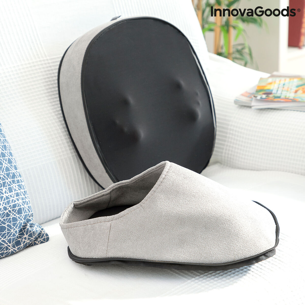2-in-1 Shiatsu Warmte Massager InnovaGoods Futsa (Refurbished A)