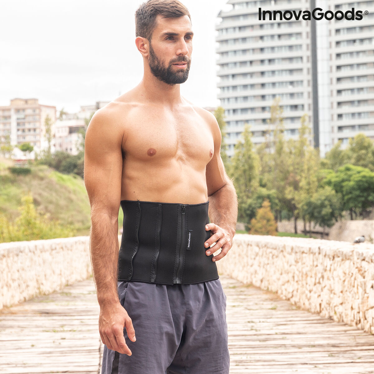 Afslankende Sportriem met sauna-effect Redle InnovaGoods (Refurbished A)