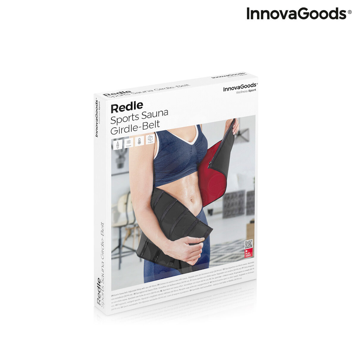 Afslankende Sportriem met sauna-effect Redle InnovaGoods (Refurbished A)
