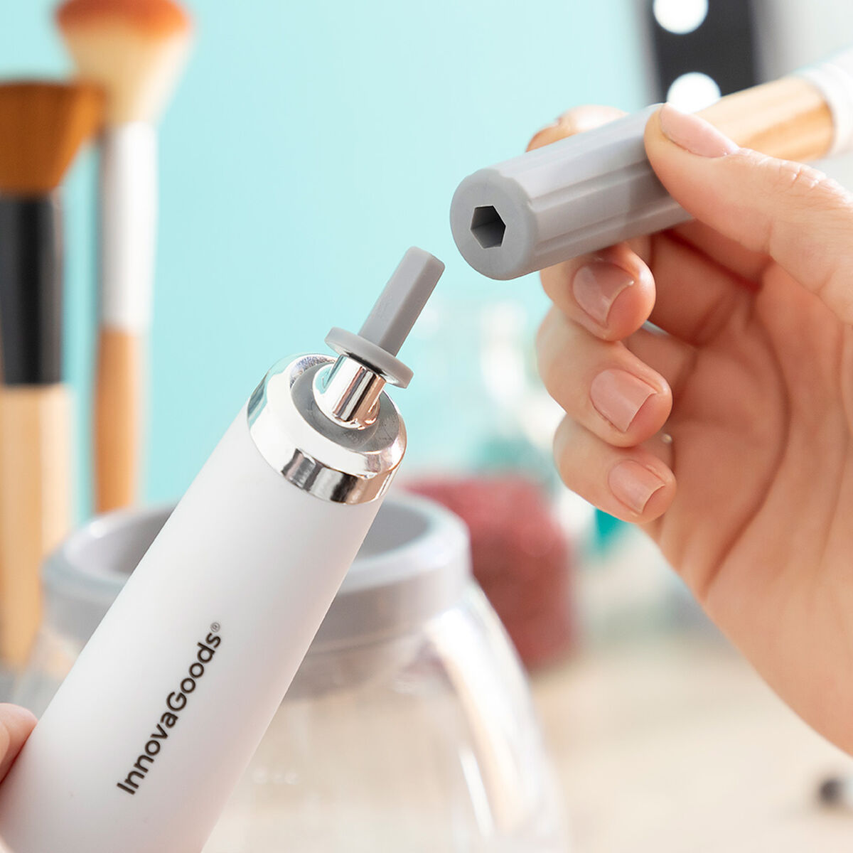 Automatischer Make-up-Pinselreiniger und -trockner InnovaGoods (Restauriert A) - Thumbnail 4