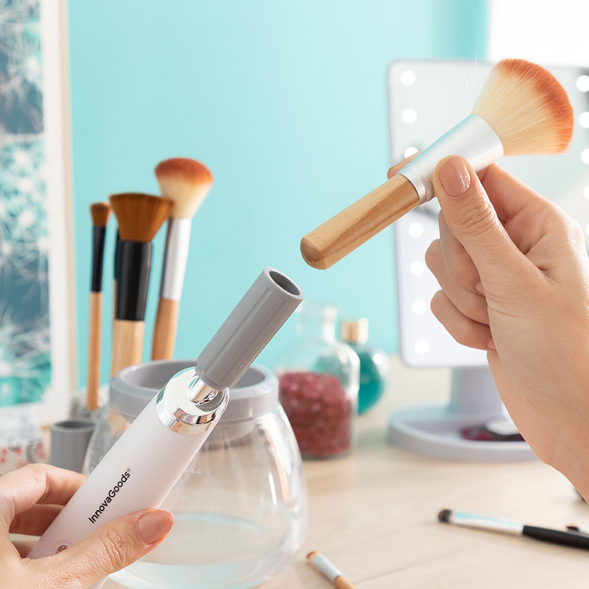 Automatischer Make-up-Pinselreiniger und -trockner InnovaGoods (Restauriert A) - Thumbnail 3