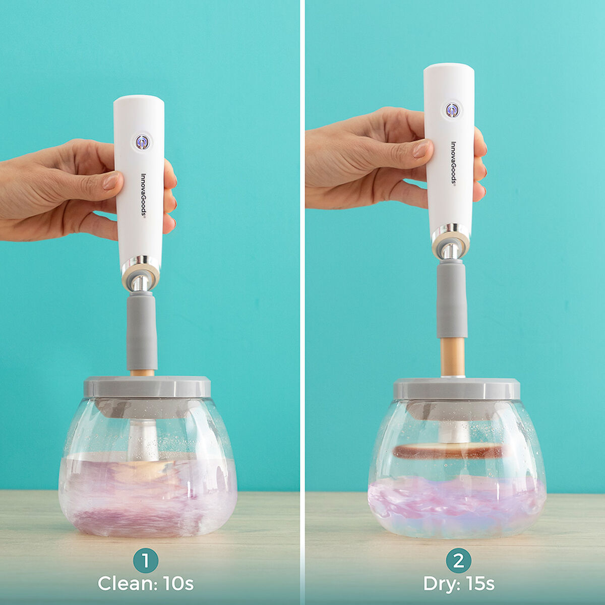 Automatischer Make-up-Pinselreiniger und -trockner InnovaGoods (Restauriert A) - Thumbnail 8