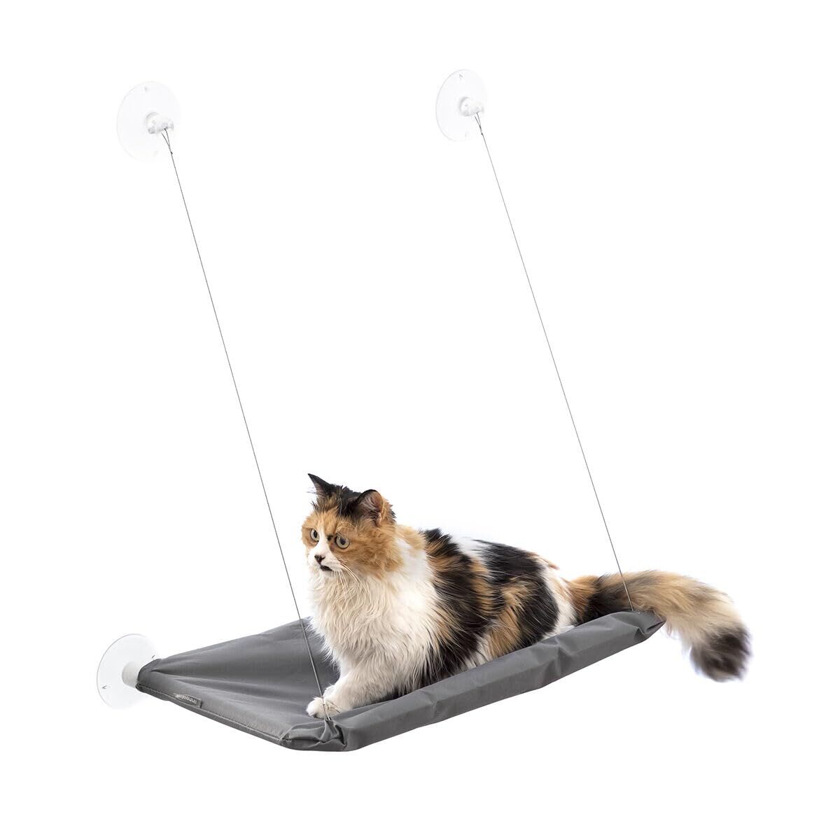 Hängematte für Katzen Catlax InnovaGoods V0103474 Weiß Grau (Restauriert A) - Thumbnail 4