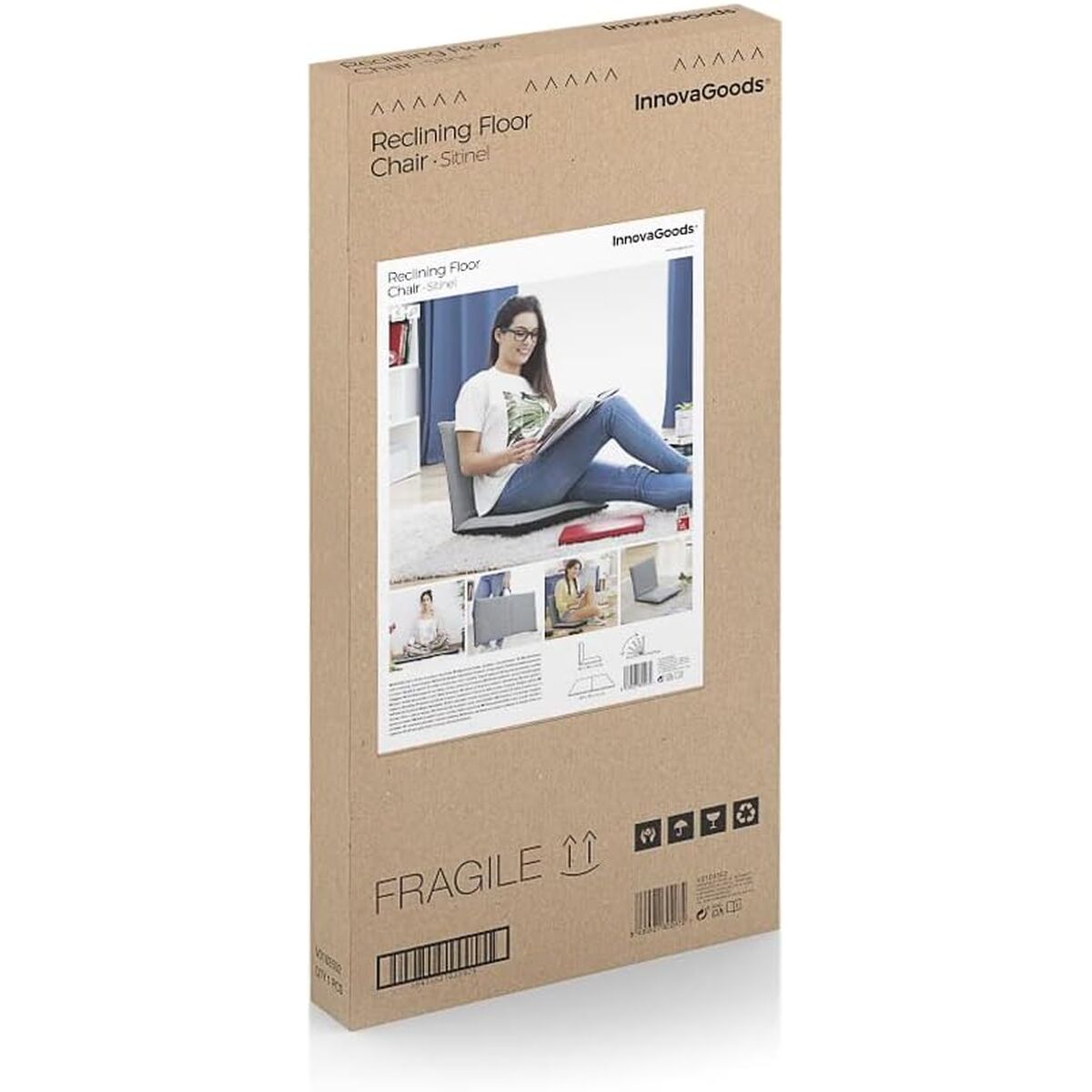 Verstellbarer Bodensitz Sitinel InnovaGoods Sitinel Schwarz Grau (Restauriert A) - Thumbnail 2