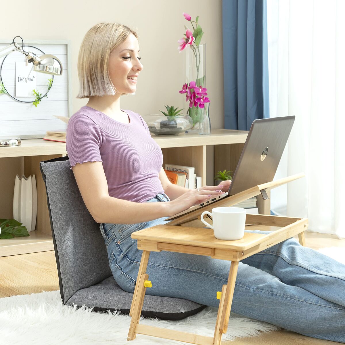 Verstellbarer Bodensitz Sitinel InnovaGoods Sitinel Schwarz Grau (Restauriert A) - Thumbnail 7