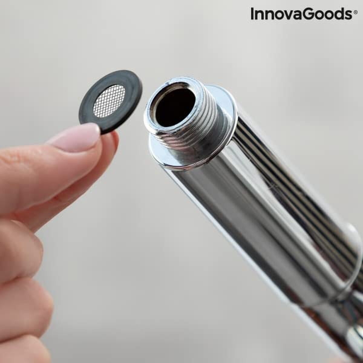 Öko-Dusche mit Druckpropeller und Reinigungsfilter Heliwer InnovaGoods Edelstahl (Restauriert A) - Thumbnail 7