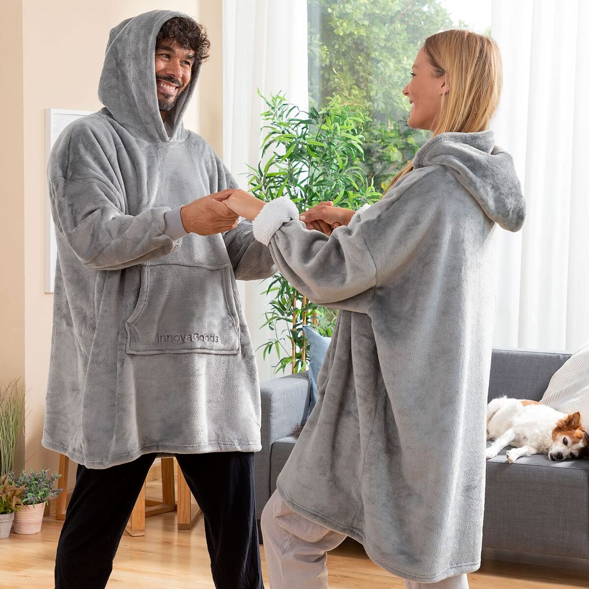 Übergroßes mit Fleece gefütterte Kapuzendecke InnovaGoods Swug (Restauriert B) - Thumbnail 4