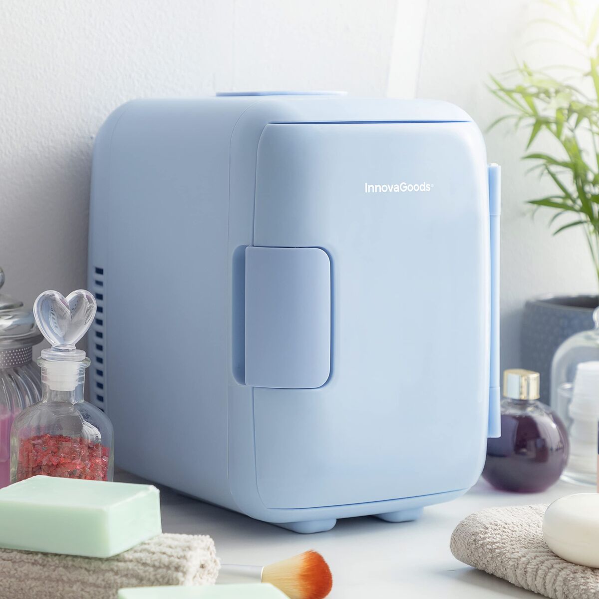 Mini-Kosmetik-Kühlschrank InnovaGoods Blau (Restauriert A) - Thumbnail 5