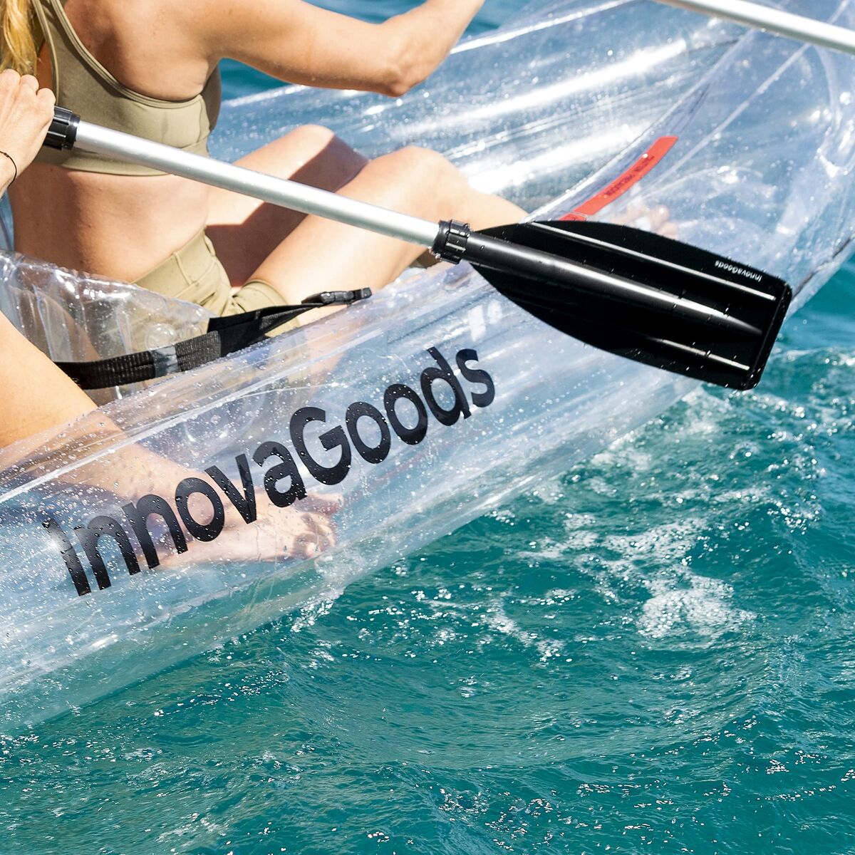 Transparentes aufblasbares Kajak mit Zubehör InnovaGoods 2 Plätze 312 cm (Restauriert C) - Thumbnail 3