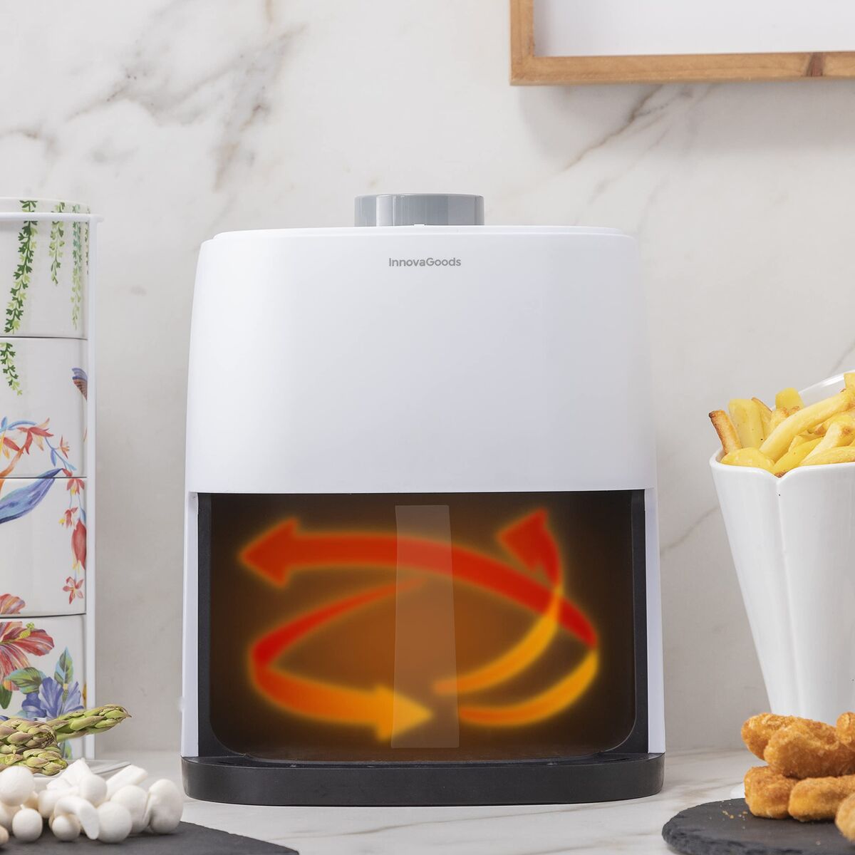 Heißluftfritteuse InnovaGoods Weiß 1200 W 2 L (Restauriert B) - Thumbnail 6