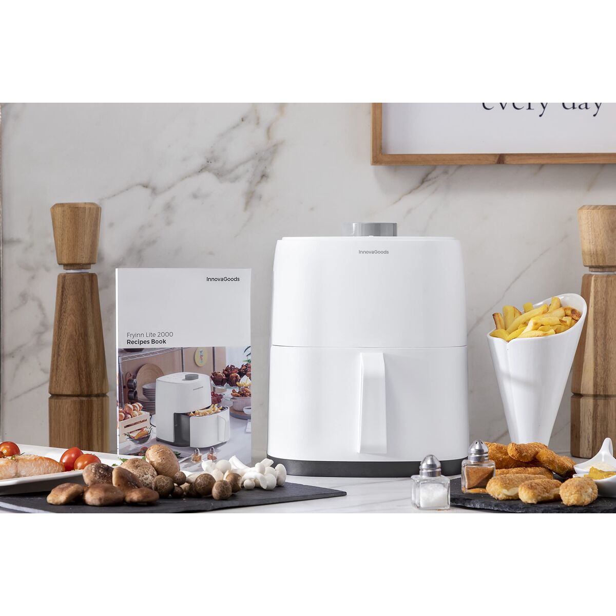 Heißluftfritteuse InnovaGoods Weiß 1200 W 2 L (Restauriert B) - Thumbnail 3