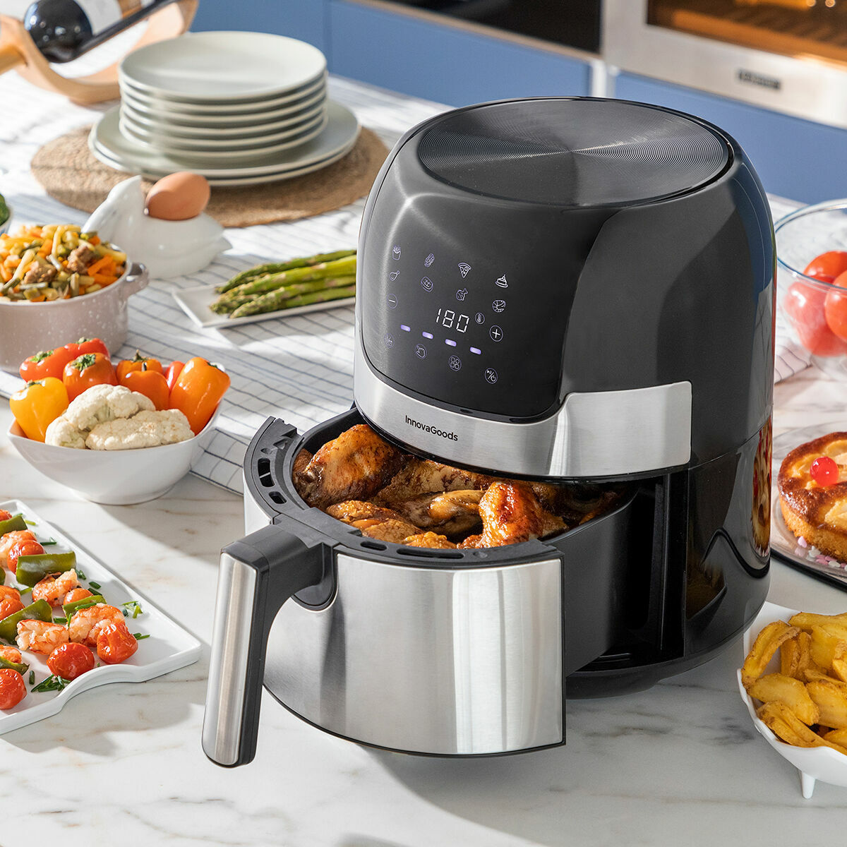 Luchtfriteuse InnovaGoods Zwart 1400 W 3,5 L Roestvrij staal (Refurbished B)