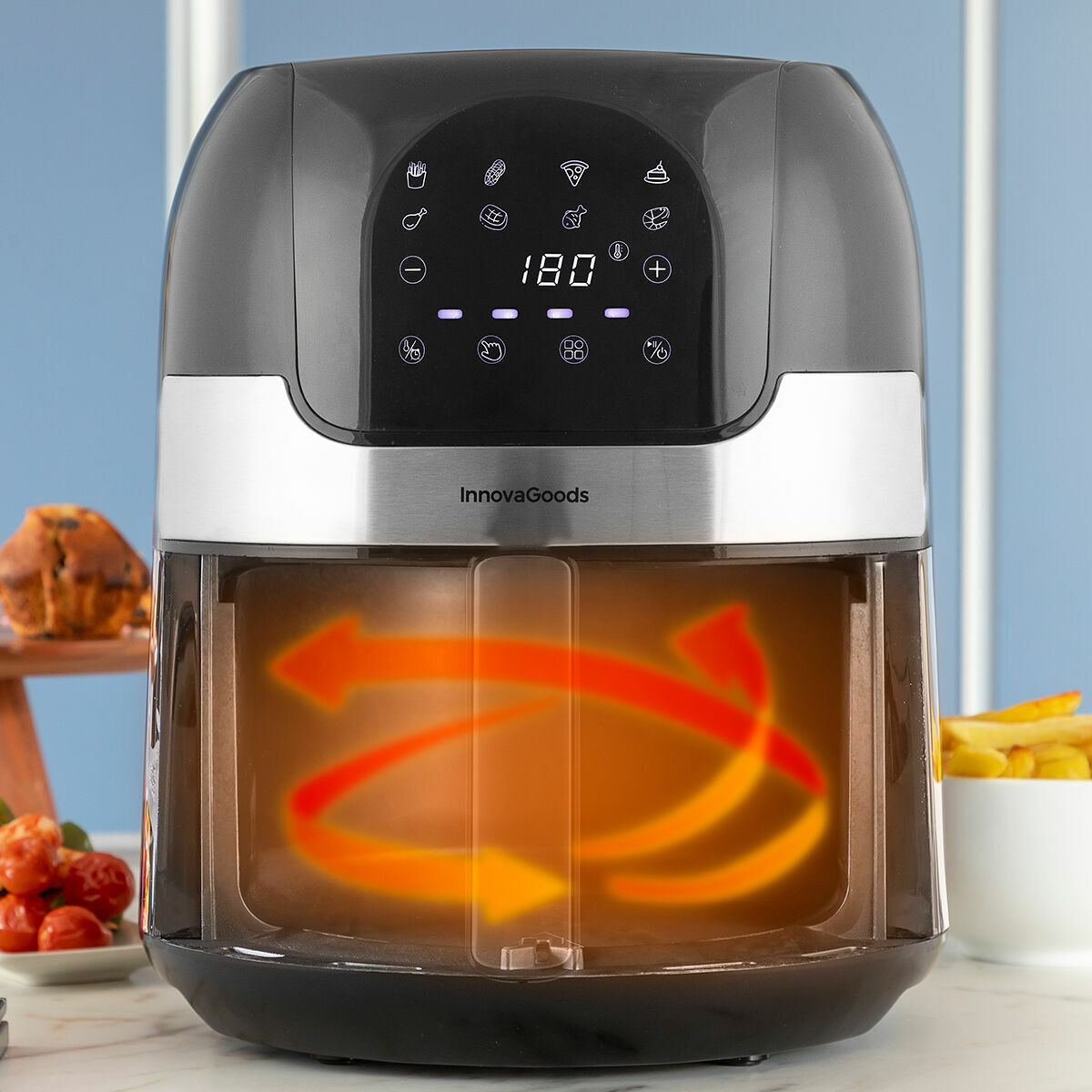 Luchtfriteuse InnovaGoods Zwart 1400 W 3,5 L Roestvrij staal (Refurbished B)