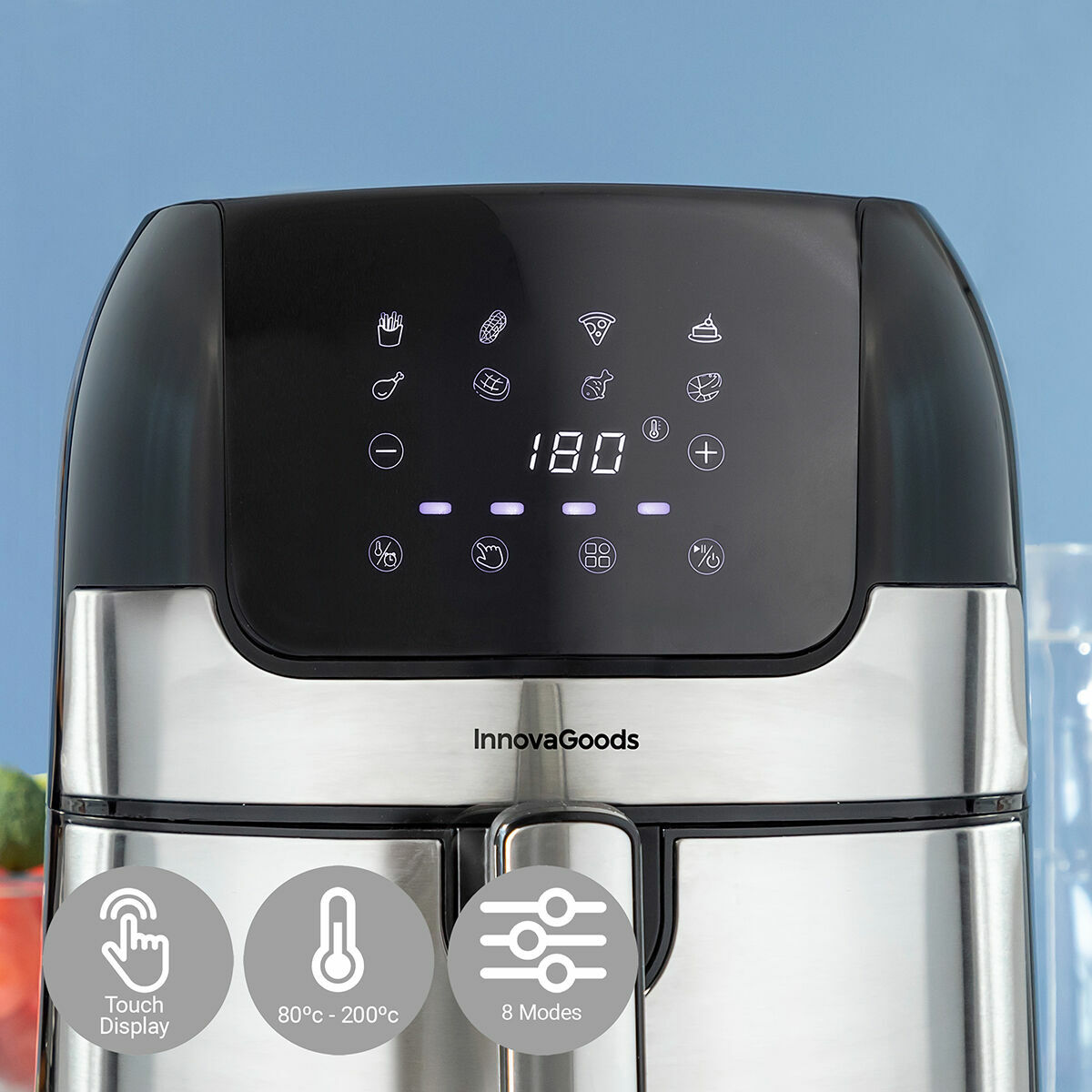 Luchtfriteuse InnovaGoods Zwart 1400 W 3,5 L Roestvrij staal (Refurbished B)