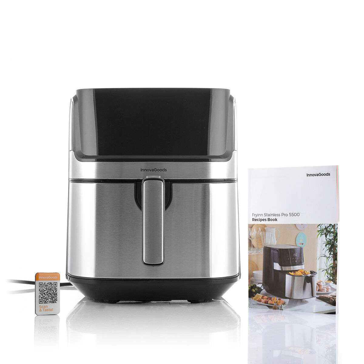 Luchtfriteuse InnovaGoods Zwart 1700 W 5,5 L Roestvrij staal (Refurbished B)
