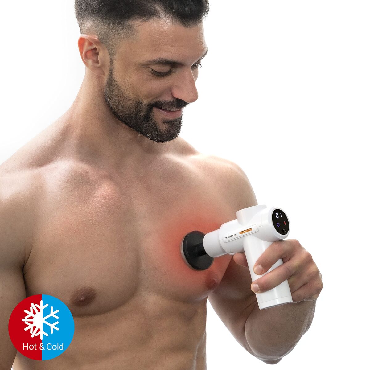 Muskel-Massagepistole mit Wärme und Kälte InnovaGoods Hokgun (Restauriert B) - Thumbnail 8