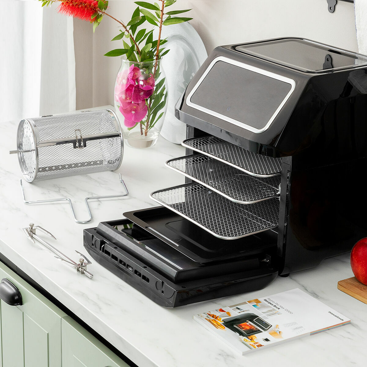 Luchtfriteuse InnovaGoods Zwart 1800 W 12 L Roestvrij staal (Refurbished B)
