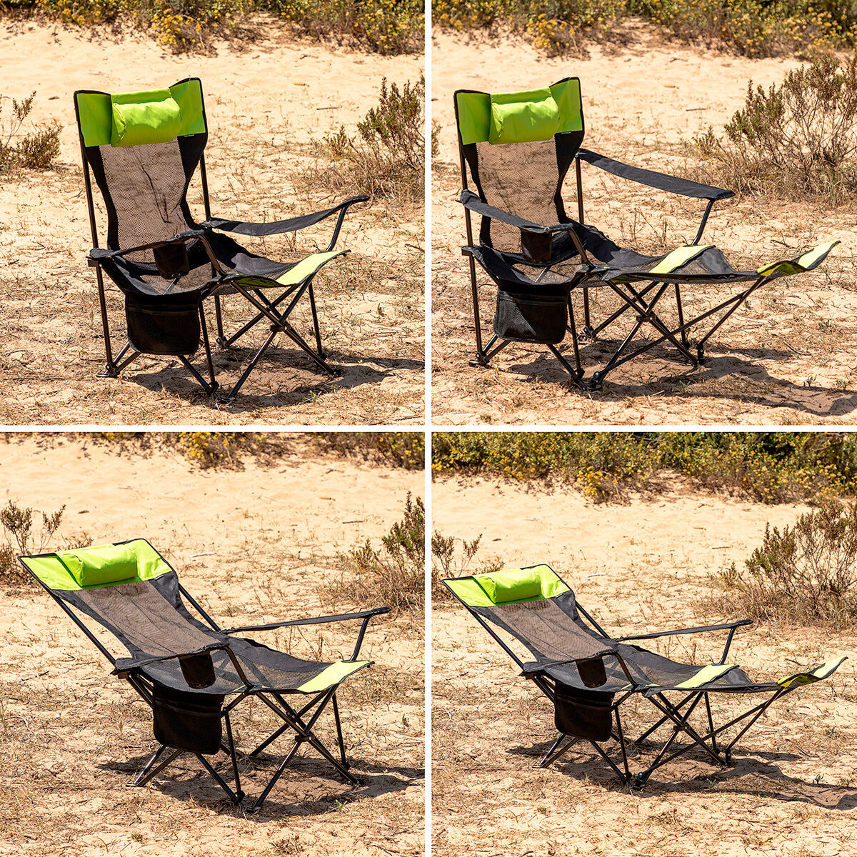 Klappbarer Camping-Liegestuhl Kampfort InnovaGoods - Thumbnail 4