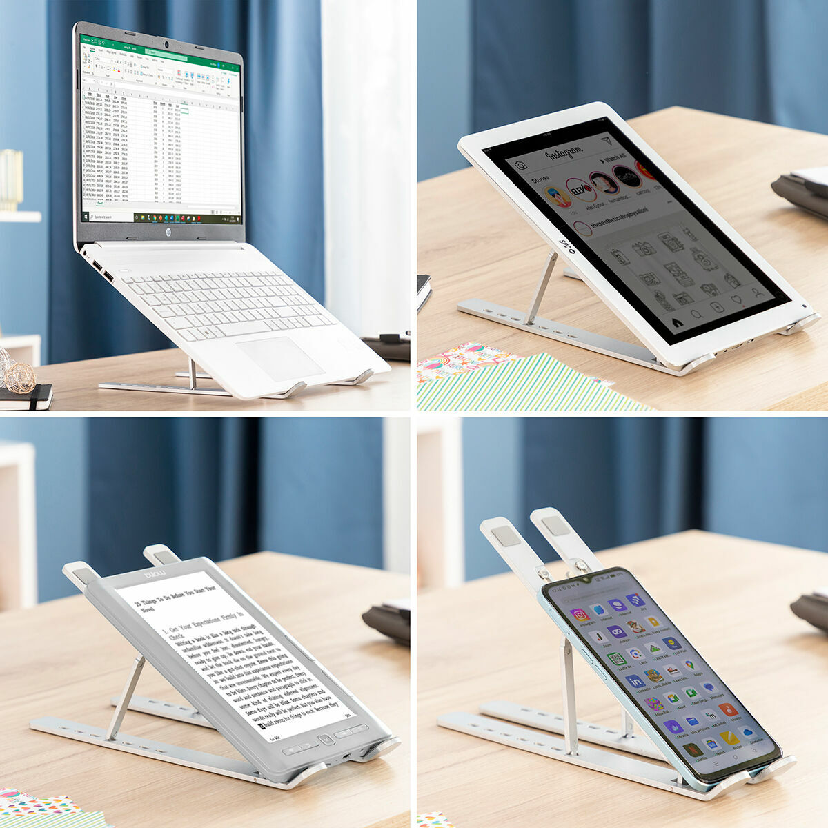 Picture of Folding and Adjustable Laptop Stand Flastan InnovaGoods Aluminium (Refurbished B)