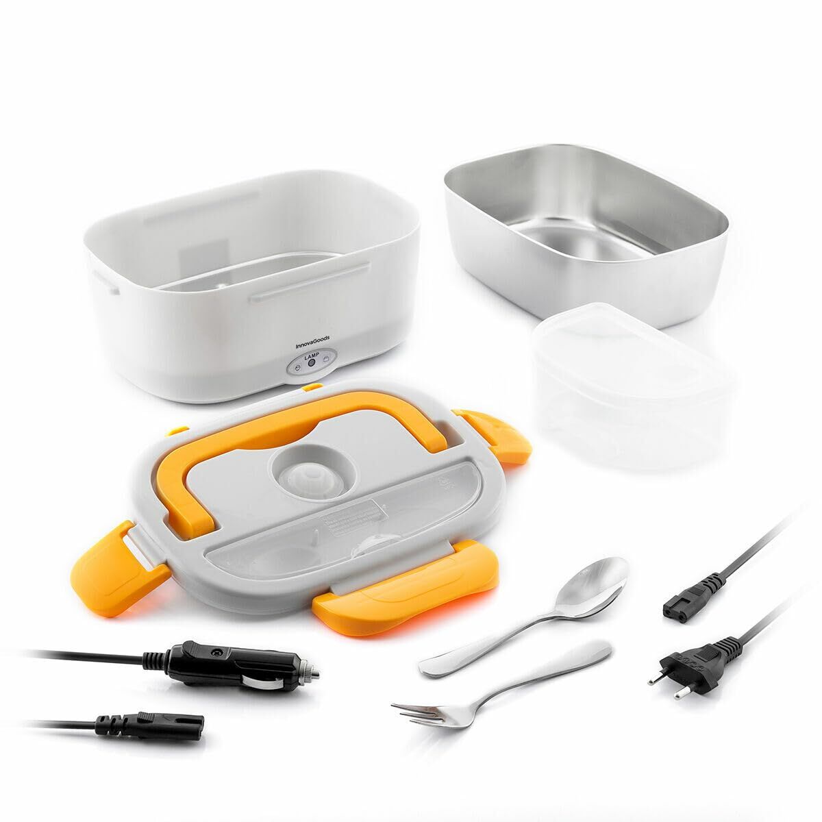 Elektrische Lunchbox für Büro und Auto InnovaGoods Grau Kunststoff 1,5 L (Restauriert B) - Thumbnail 2