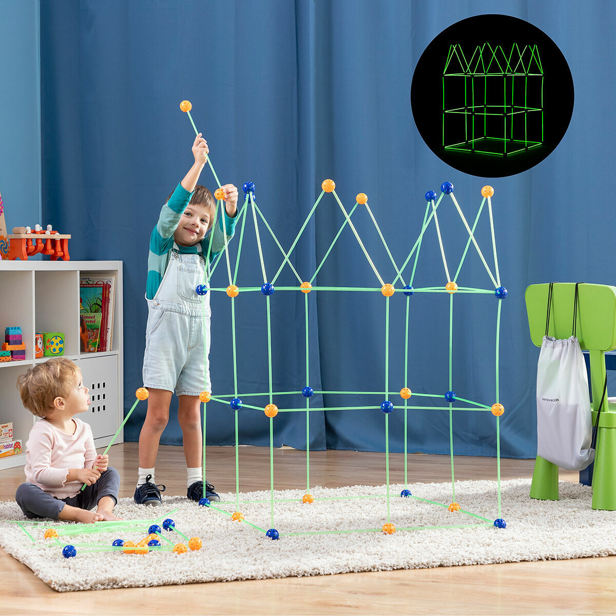 Bouwpakket voor kinderen Builkitt InnovaGoods 155 Onderdelen (Refurbished B)