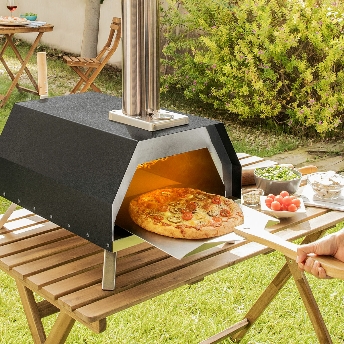 Pelletofen für Pizzas mit Zubehör Pizzahven InnovaGoods - Thumbnail 3