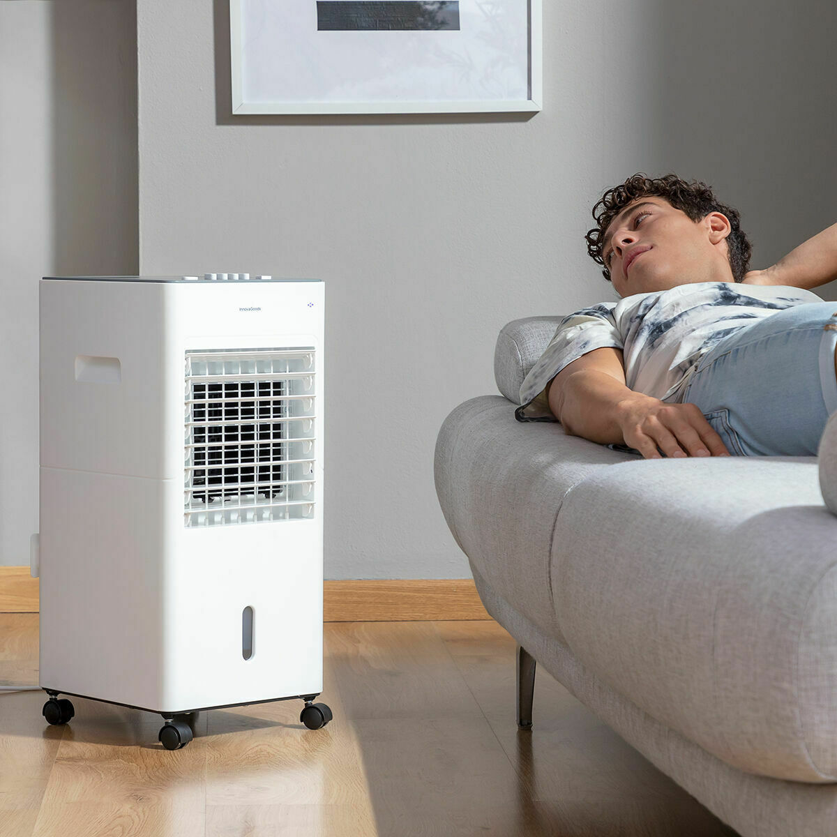 Multifunctionele draagbare verdampende airconditioner Airvecove InnovaGoods 65 W 5 L Wit (Refurbished B)