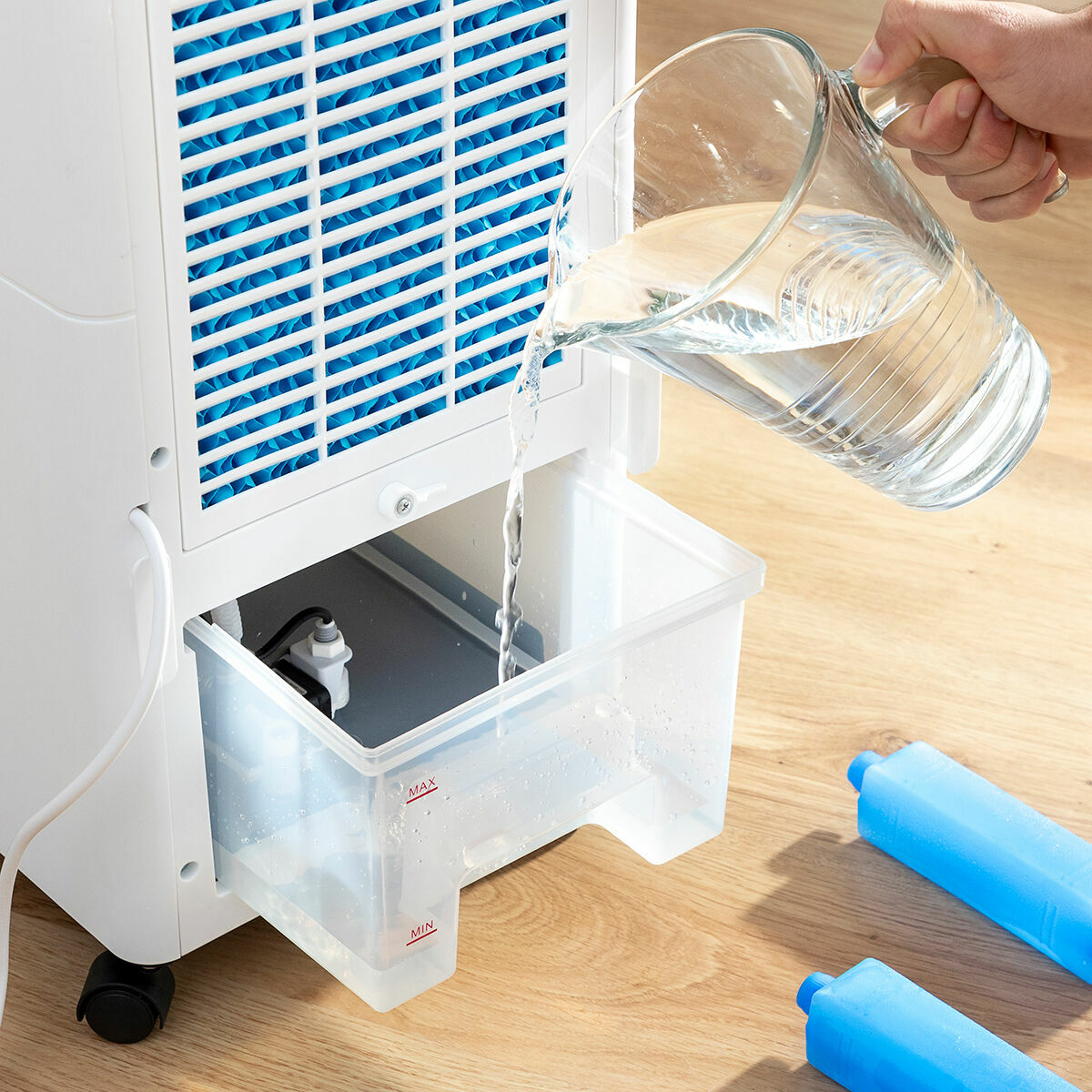 Multifunctionele draagbare verdampende airconditioner Airvecove InnovaGoods 65 W 5 L Wit (Refurbished B)