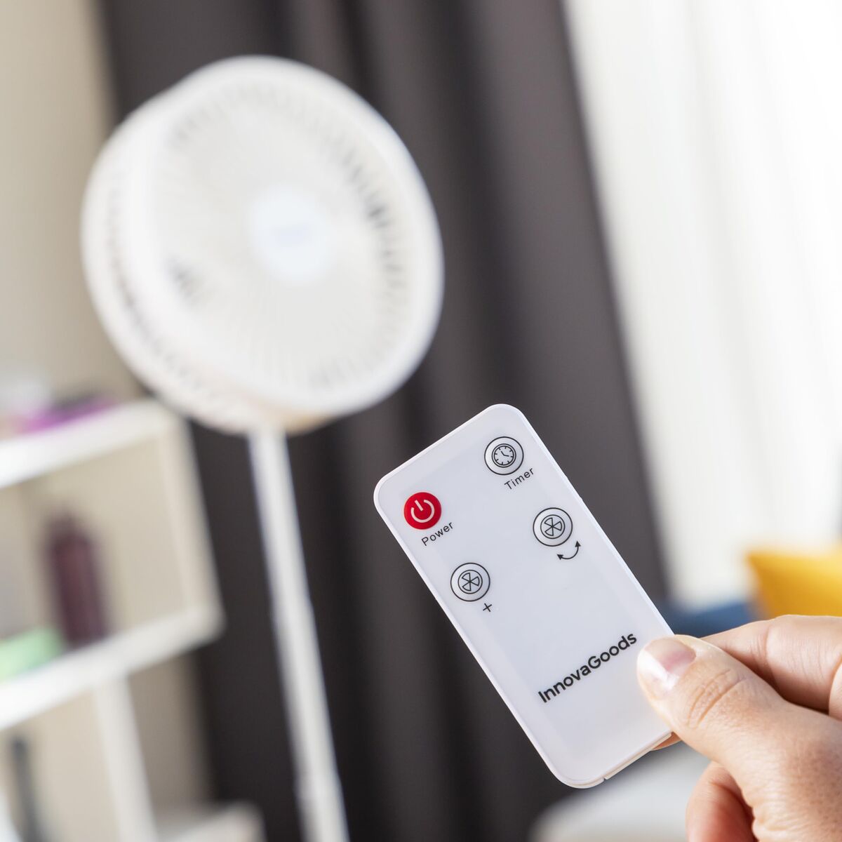 3-in-1 faltbare wiederaufladbare Ventilatoren InnovaGoods Weiß 7200 mAh Ø7,7'' (Restauriert C) - Thumbnail 7