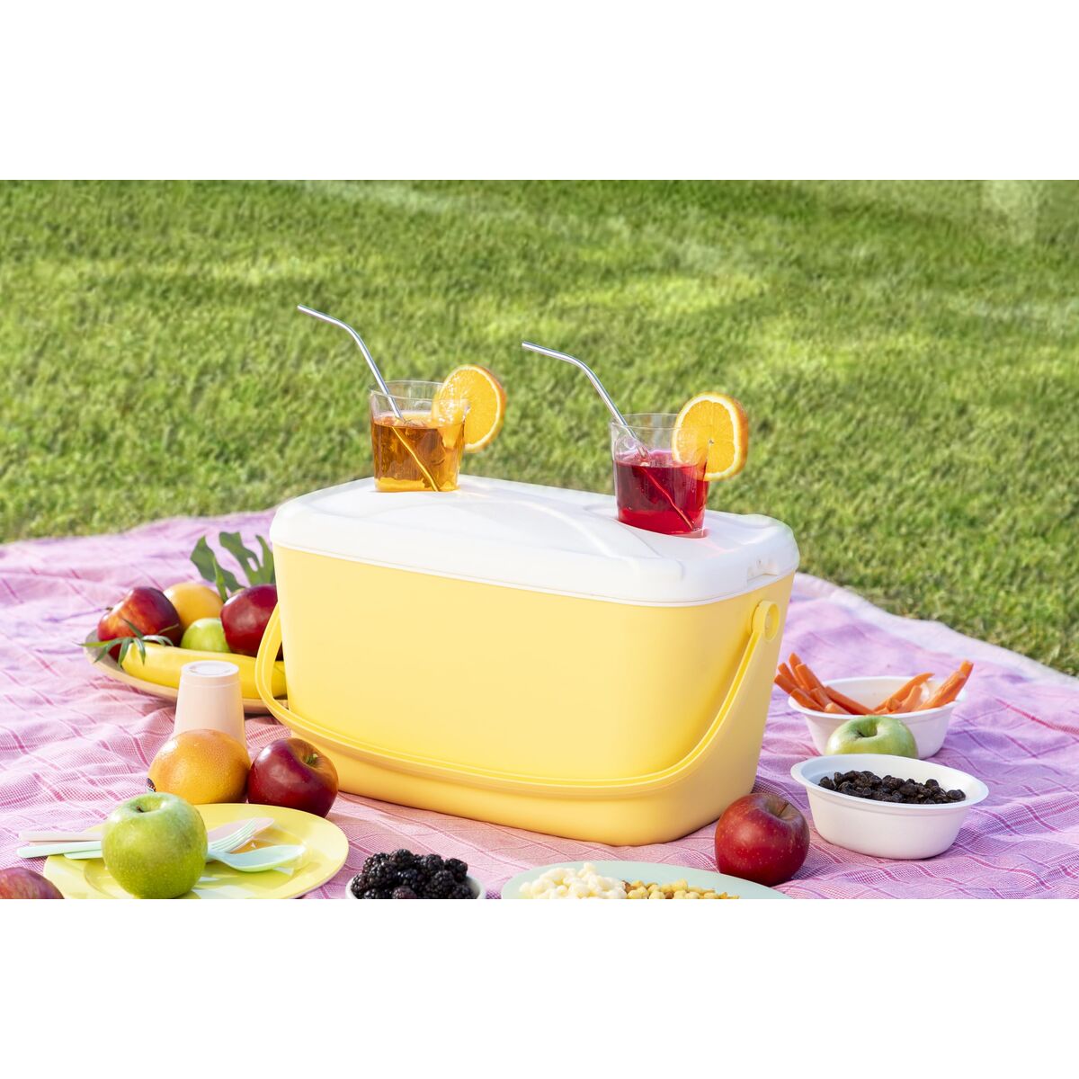 Robuste tragbare Kühlbox InnovaGoods Gelb türkis 15 L (Restauriert B) - Thumbnail 5