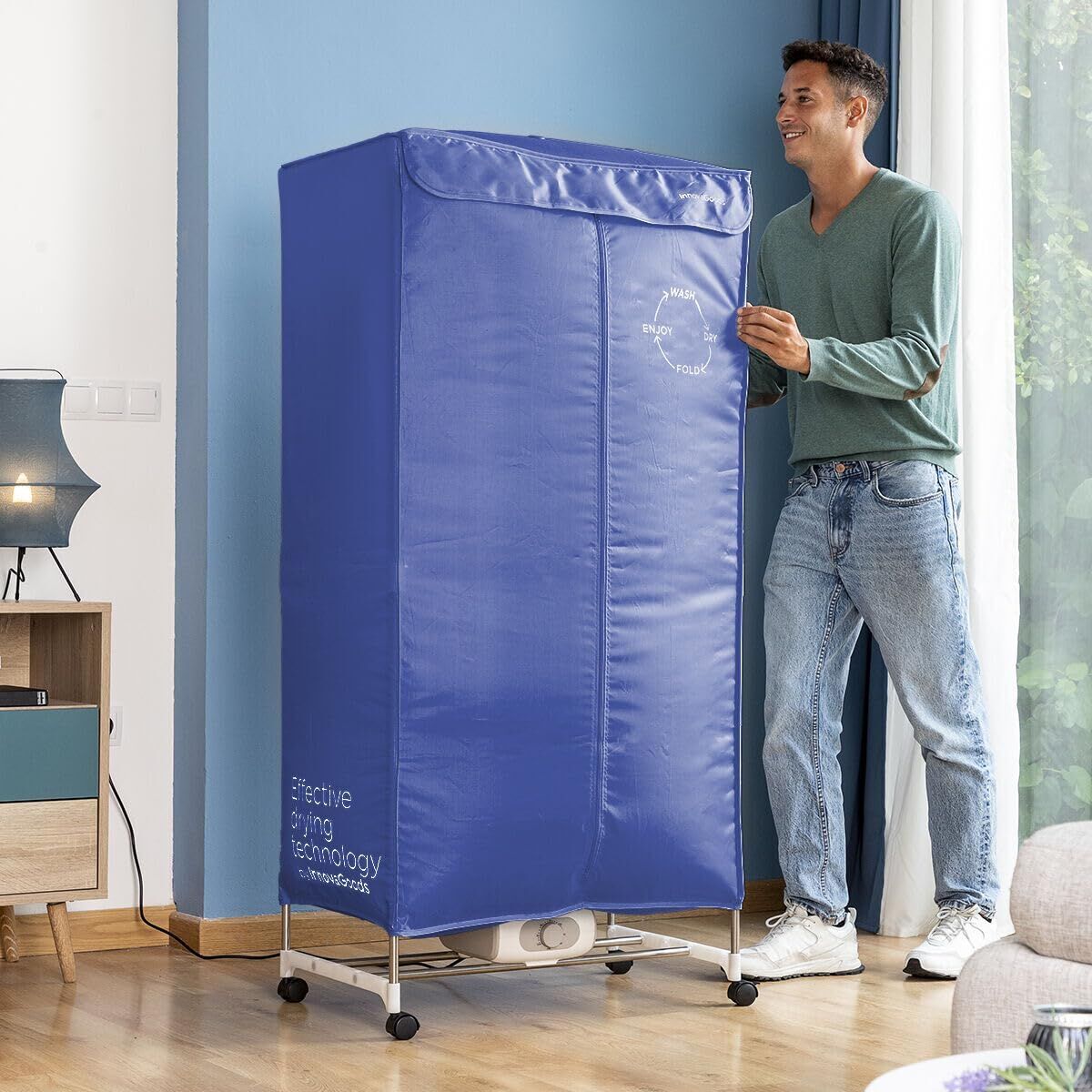 Tragbarer elektrischer Wäschetrockner mit 2 Höhen InnovaGoods 1200 W (Restauriert A) - Thumbnail 5