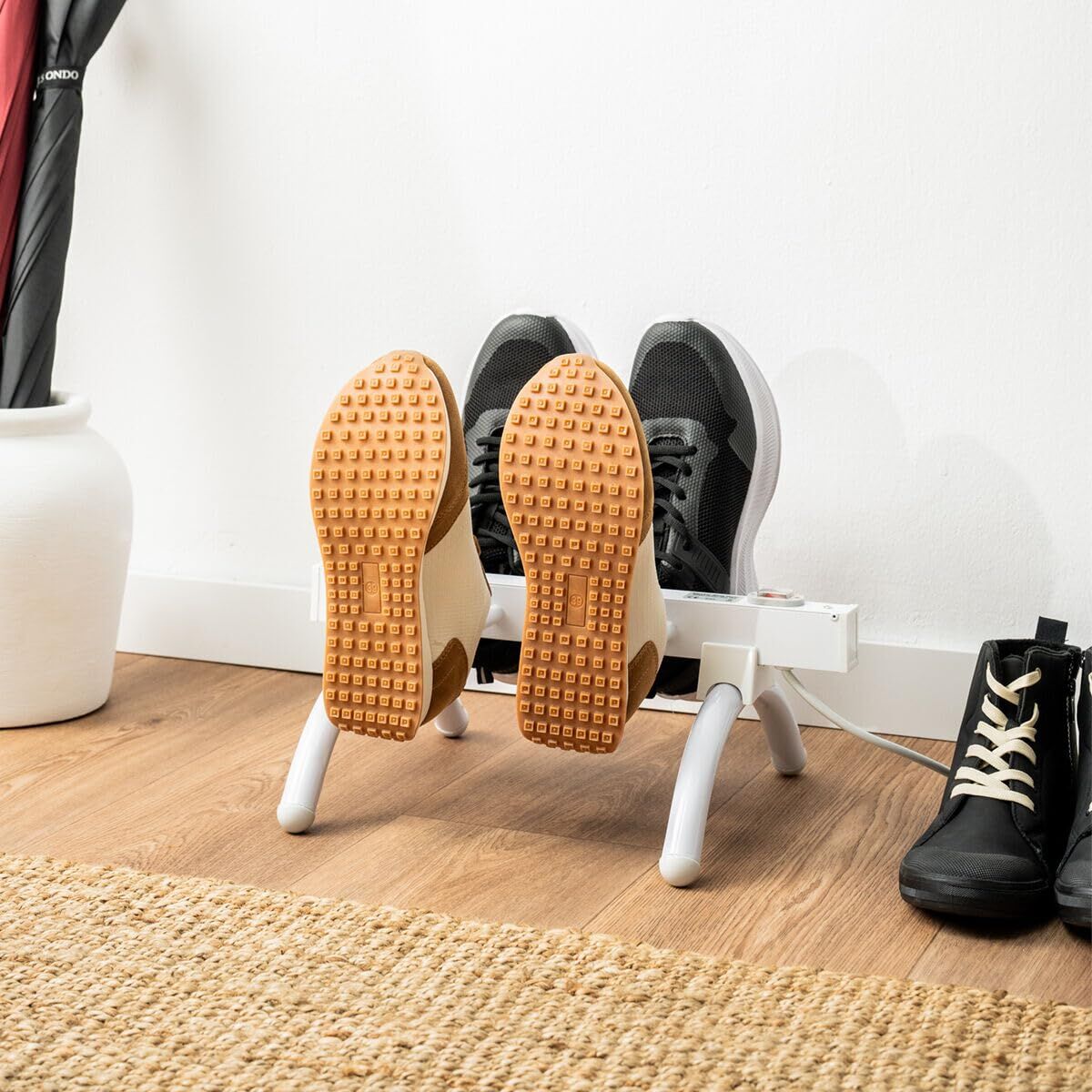 Beheizter Schuhständer InnovaGoods 40 W 2 Paar Weiß (Restauriert B) - Thumbnail 2