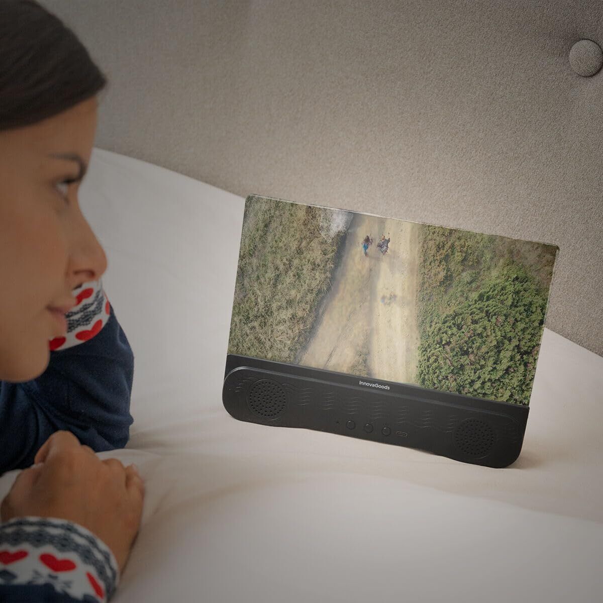 Wiederaufladbarer Bildschirmvergrößerer mit Lautsprecher für Mobiltelefone InnovaGoods (Restauriert A) - Thumbnail 2
