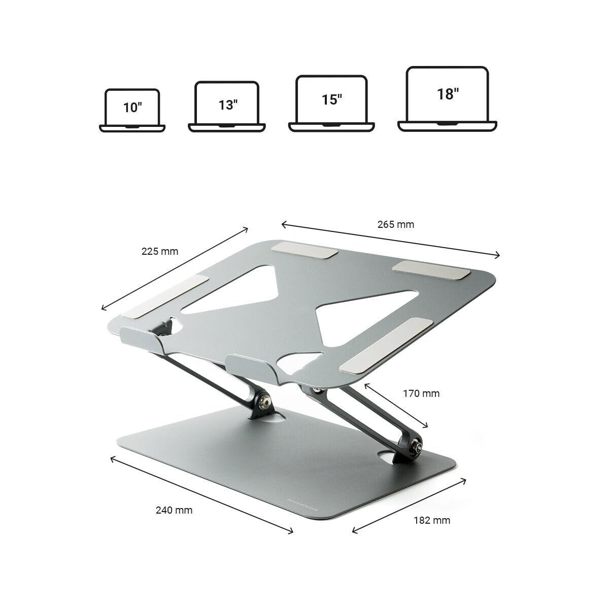 Zusammenklappbarer und verstellbarer Laptop-Ständer InnovaGoods (Restauriert B) - Thumbnail 6