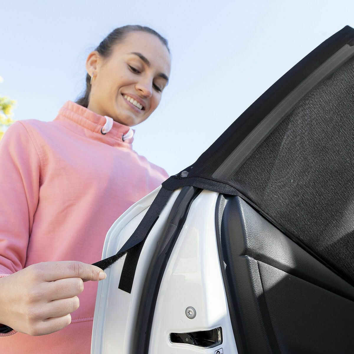 Sonnenschutzgitter für das Auto InnovaGoods 4 Stück - Thumbnail 6