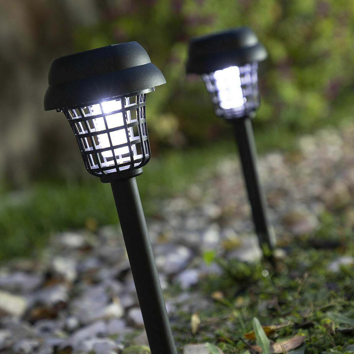 Solarbetriebene Lampe für den Garten gegen Mücken InnovaGoods 4 Stück - Thumbnail 6