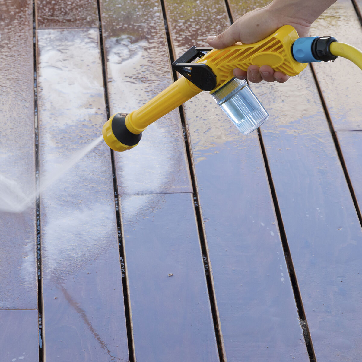 Pack 8-in-1-Hochdruck-Wasserspritze mit Tank und Ausziehbarer Gartenschlauch InnovaGoods - Thumbnail 7