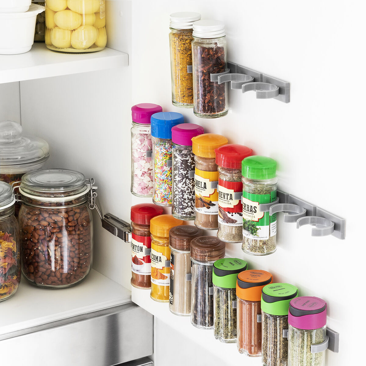 Gewürz Organizer Set Selbstklebend & Teilbar InnovaGoods (2 Stück) - Thumbnail 3