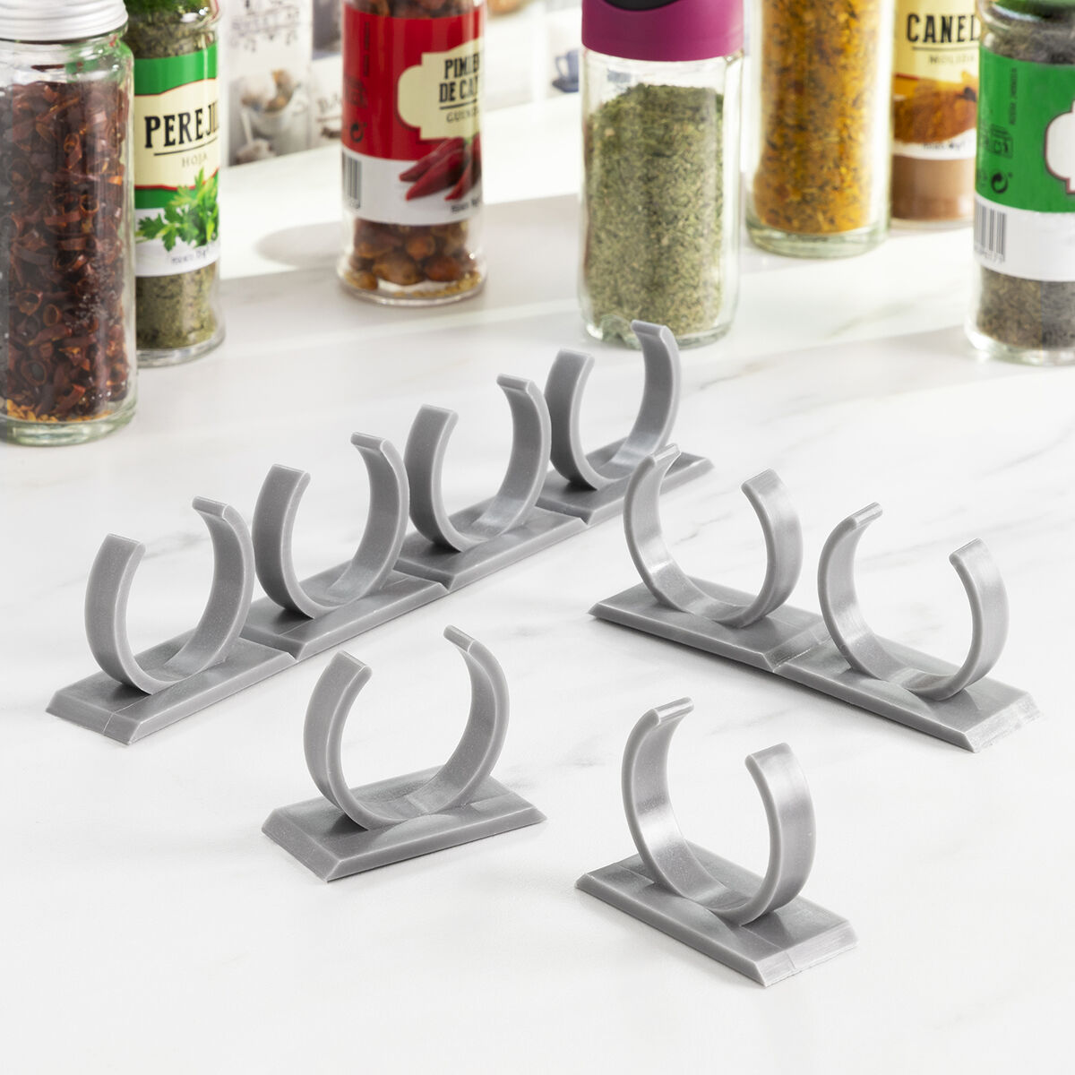 Gewürz Organizer Set Selbstklebend & Teilbar InnovaGoods (2 Stück) - Thumbnail 5