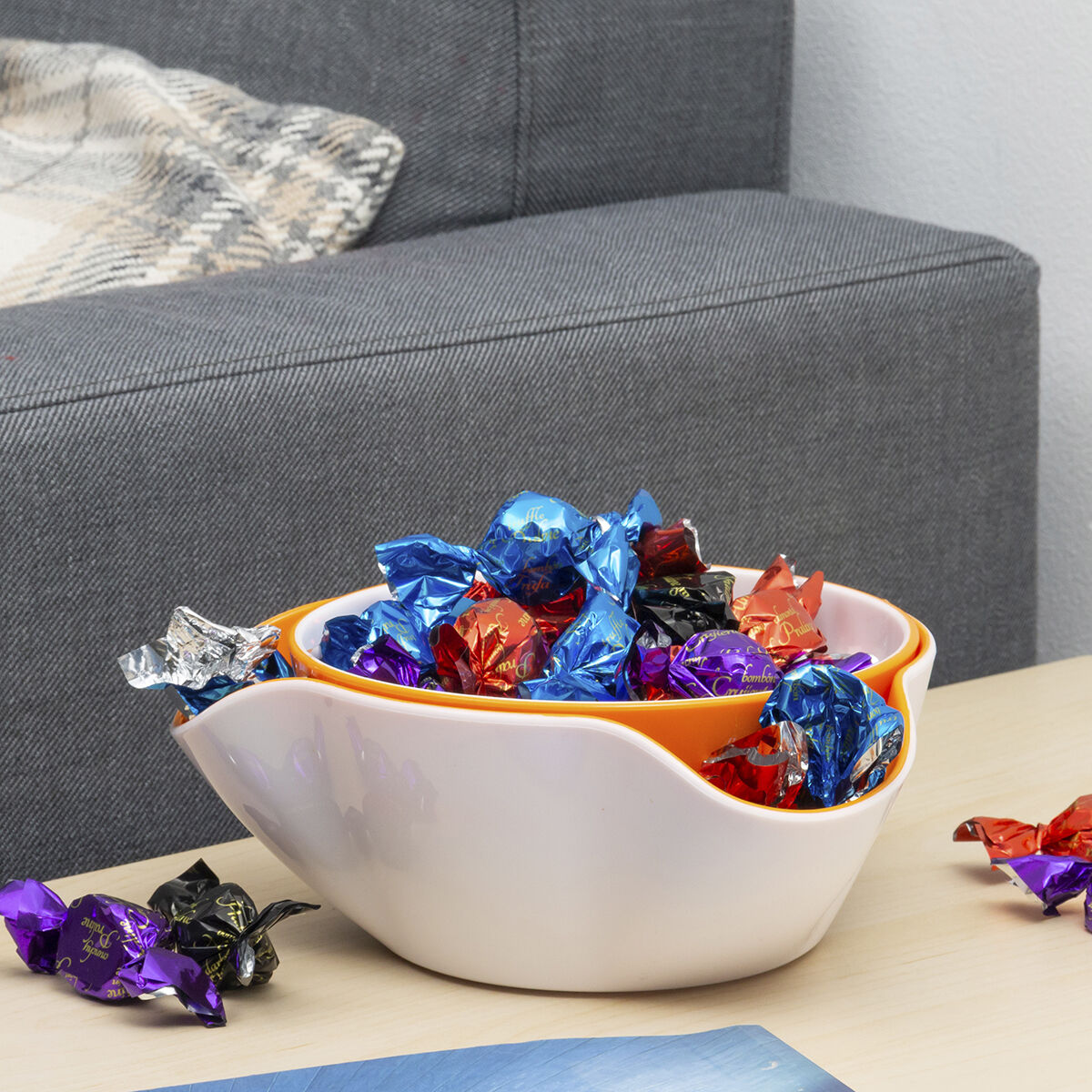 Set aus Schalen für Snacks 2 in 1 und Getränkespender kühlend InnovaGoods - Thumbnail 7