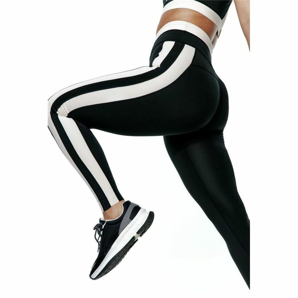 Sportleggings voor Dames Black Limba Yinyang Zwart
