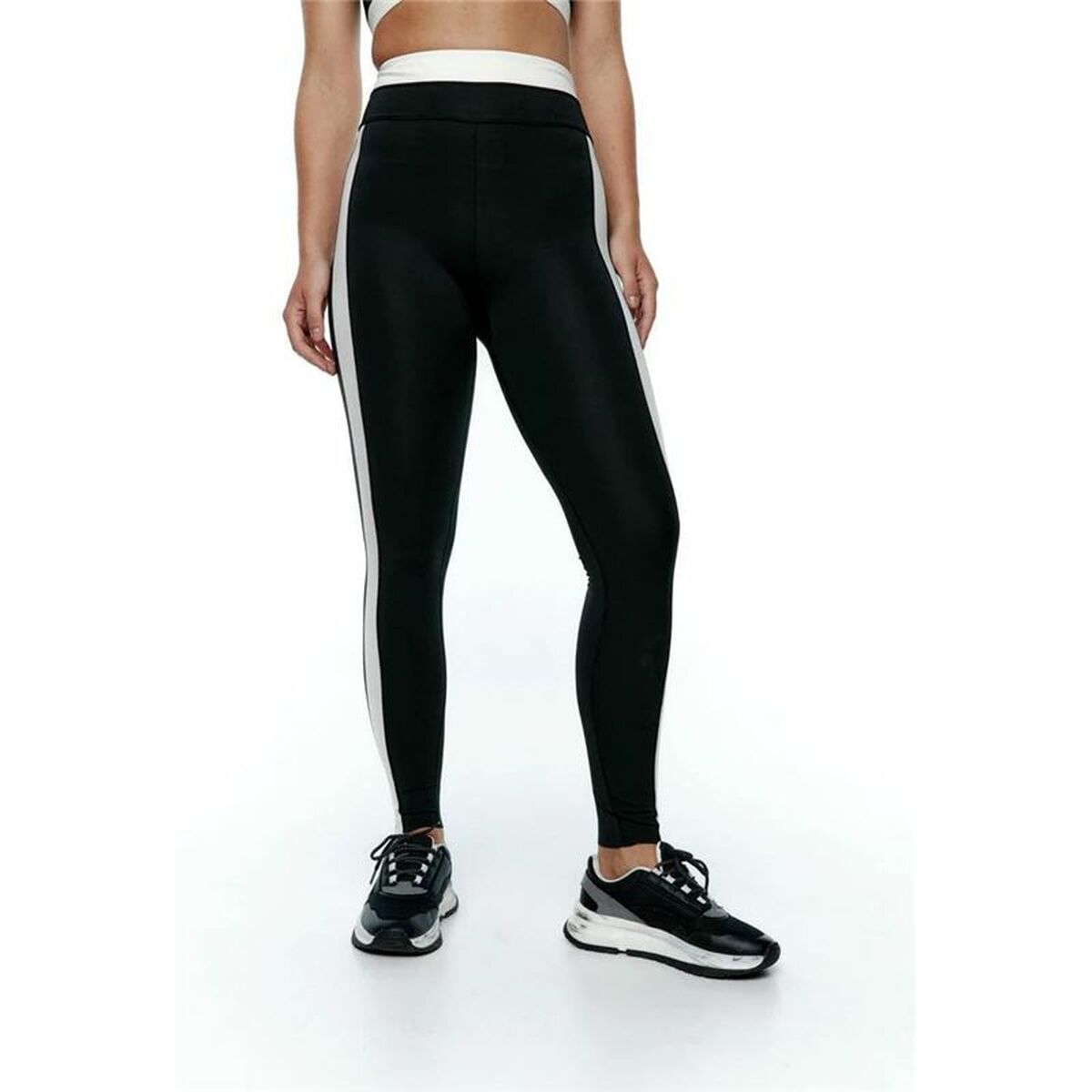 Sportleggings voor Dames Black Limba Yinyang Zwart