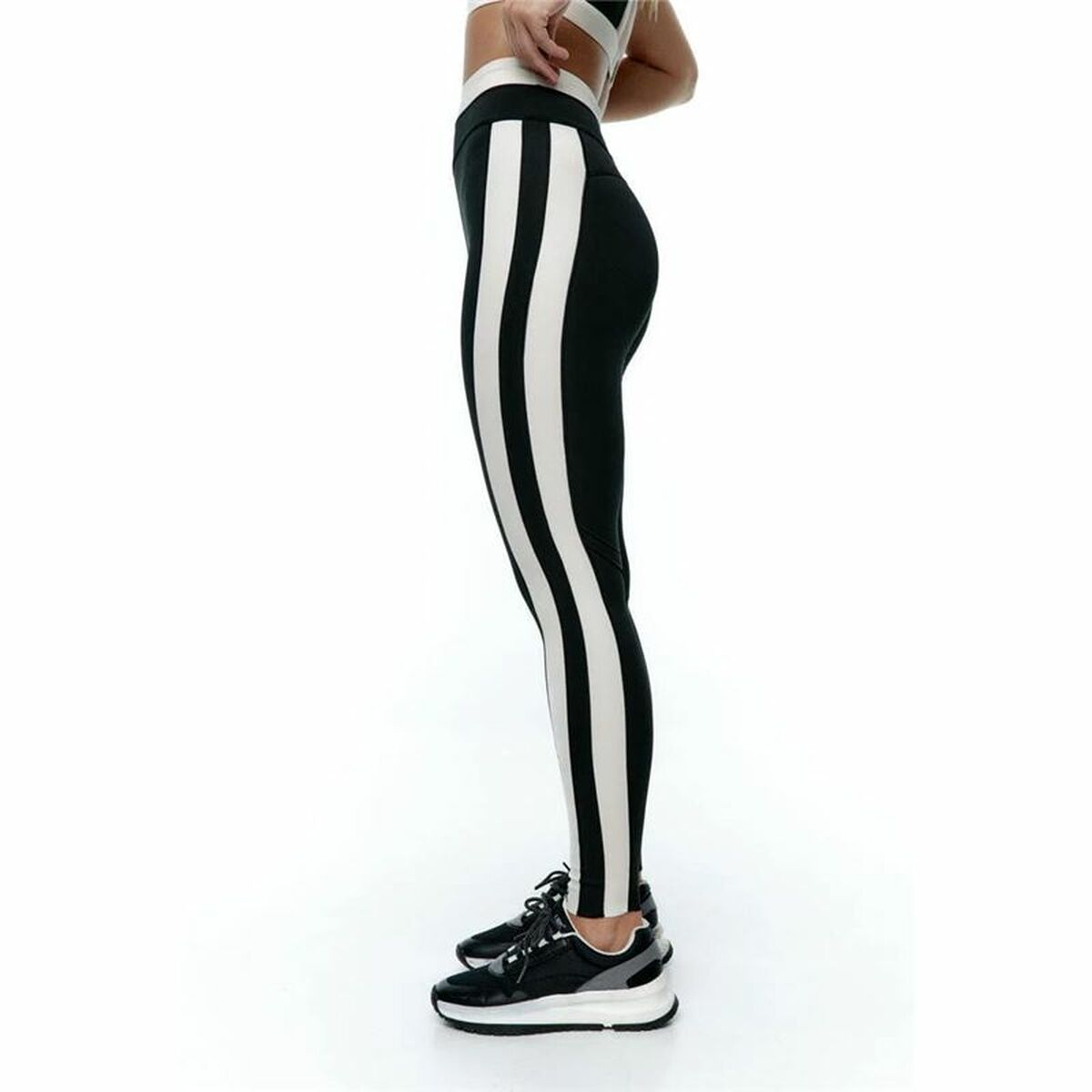 Sportleggings voor Dames Black Limba Yinyang Zwart