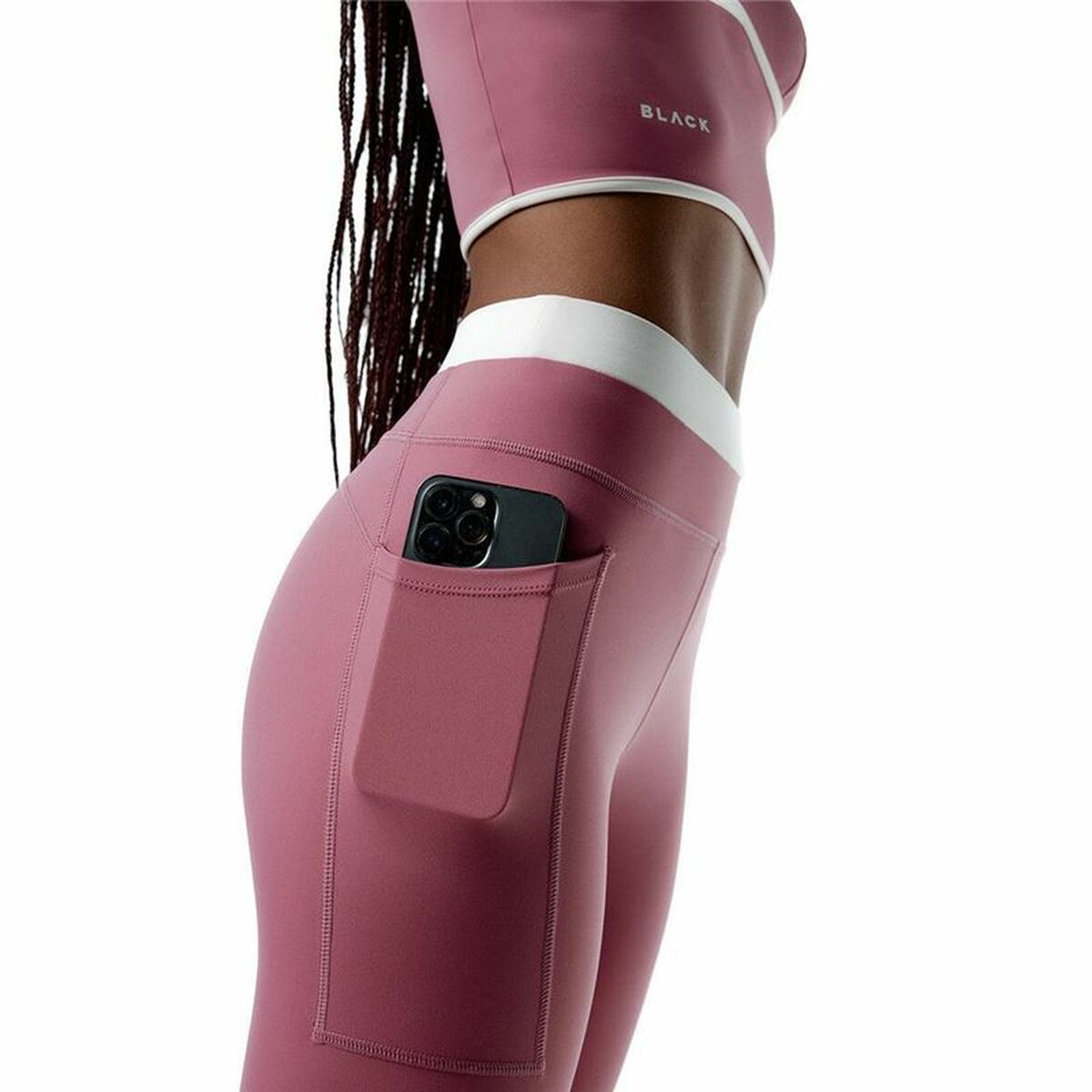 Sportleggings voor Dames Black Limba Courtedge Roze