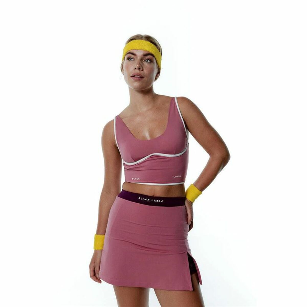 Sportleggings voor Dames Black Limba Power Play Roze Fitness