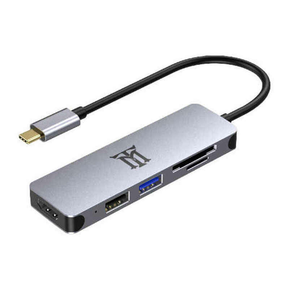 USB Hub Maillon Technologique MTHUB5 Γκρι