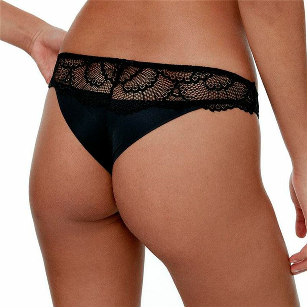 Tanga Black Limba Maze Černý