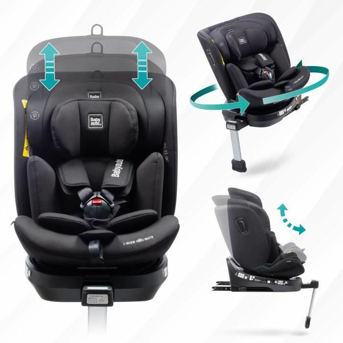 Autostoeltje Babyauto Antraciet 0 (de 0 a 10 kilos) I (9 - 18 kg) II (15-25 kg) III (22 - 36 kg) Kinderen ECE R129